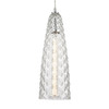 Elk Lighting Glitzy 1-Light Mini Pendant in Polished Chrome with Clear Glass 21167/1